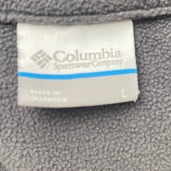 Columbia Long Sleeve 1/4 Zip Fleece Pullover in Gray/Black Size Large‎ Women's - Picture 3 of 4